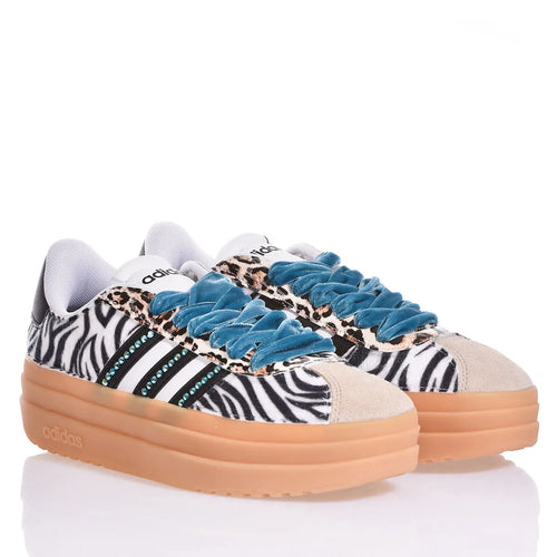 Adidas Bold Zebra Teal