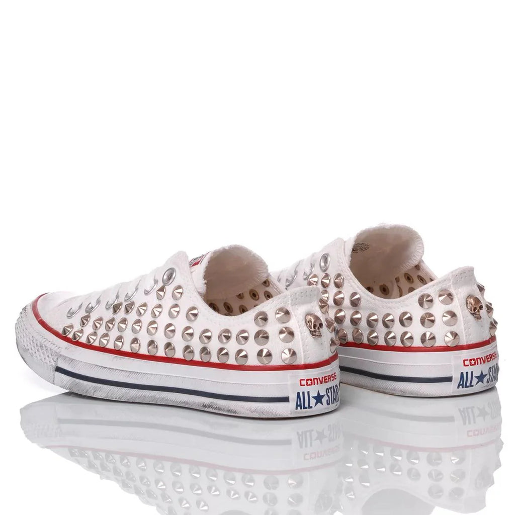 White Studded Converse Ox